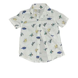 Toddlers button up Dino shirt
